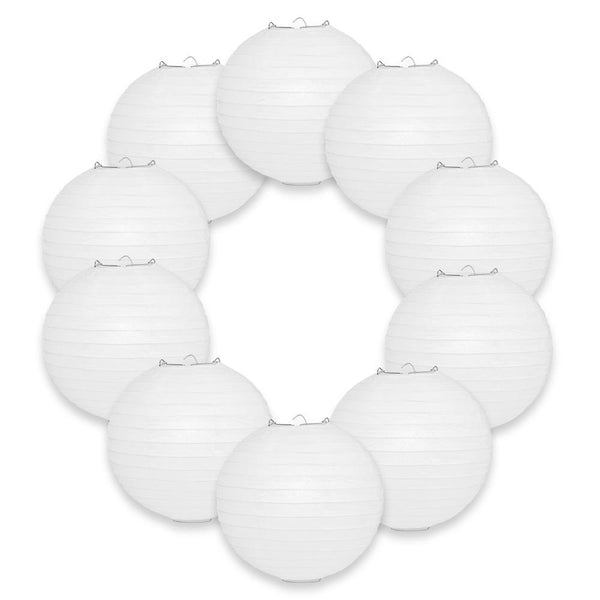 Round Paper Lanterns - White