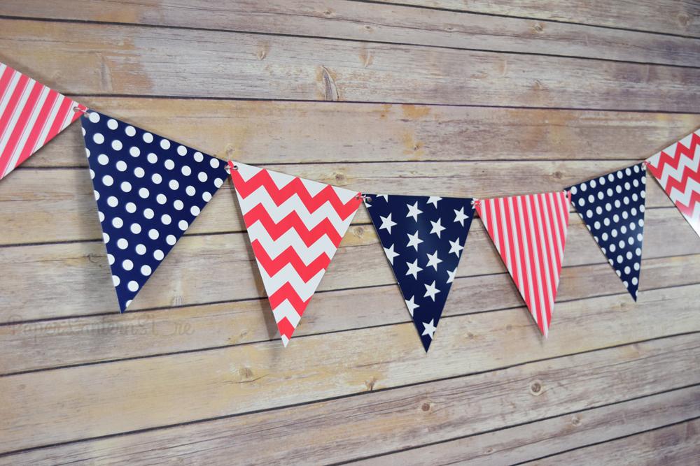 4th of July Red, White and Blue Triangle Flag Pennant Banner (11FT) - AsianImportStore.com - B2B Wholesale Lighting and Decor