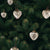 6 Pack | 1.5" Silver Deidra Mercury Glass Lined Heart Ornaments Christmas Tree Decoration - AsianImportStore.com - B2B Wholesale Lighting & Décor since 2002.