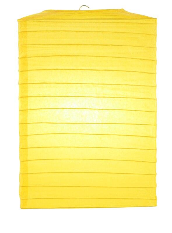 Yellow Hako Paper Lantern - PaperLanternStore.com - Paper Lanterns, Decor, Party Lights & More