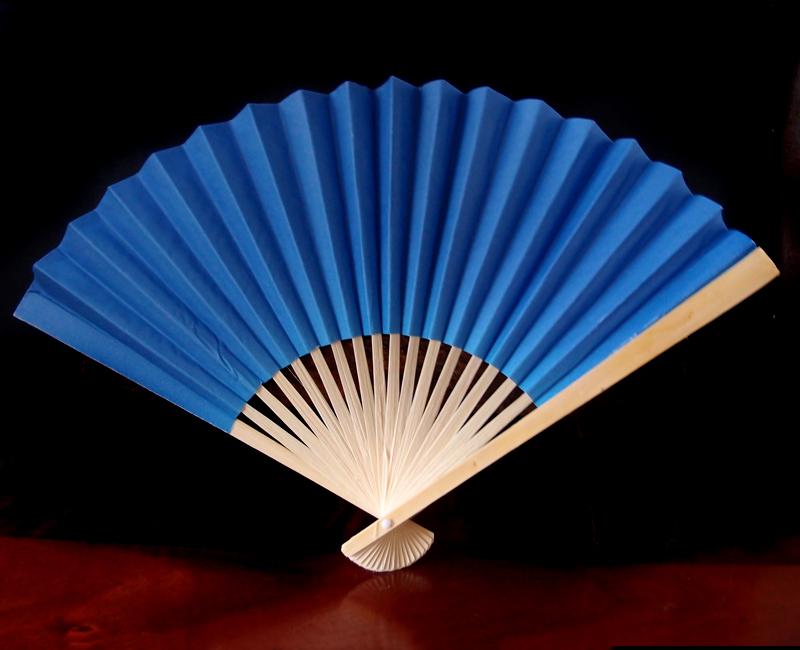  9" Dark Blue Paper Hand Fans for Weddings (10 PACK) - AsianImportStore.com - B2B Wholesale Lighting and Decor