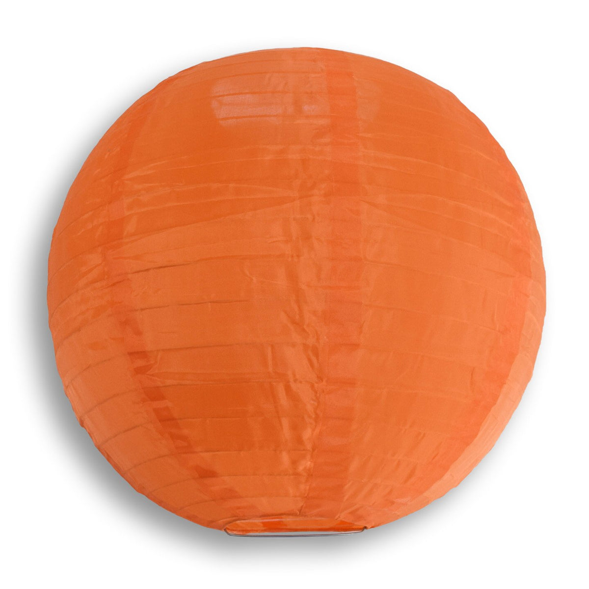 5 PACK | 14" Orange Shimmering Nylon Lantern, Even Ribbing, Durable, Hanging Decoration - AsianImportStore.com - B2B Wholesale Lighting & Décor since 2002.