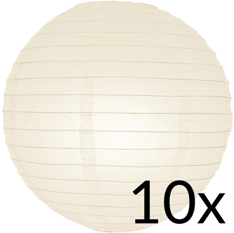 36 Inch White Jumbo Round Paper Lantern, Even Ribbing, Hanging Decoration  on Sale Now!, Chinese Lanterns