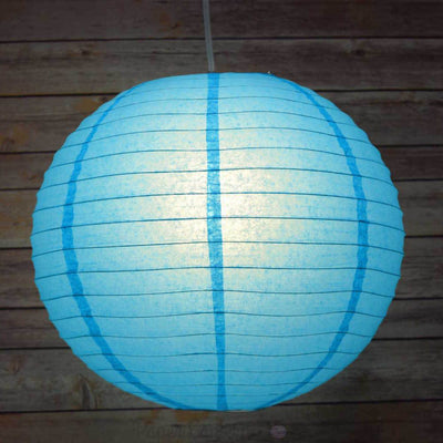 MoonBright 12" Turquoise Paper Lanterns Budget Friendly LED Lights (10-PACK Combo Kit) - AsianImportStore.com - B2B Wholesale Lighting and Decor