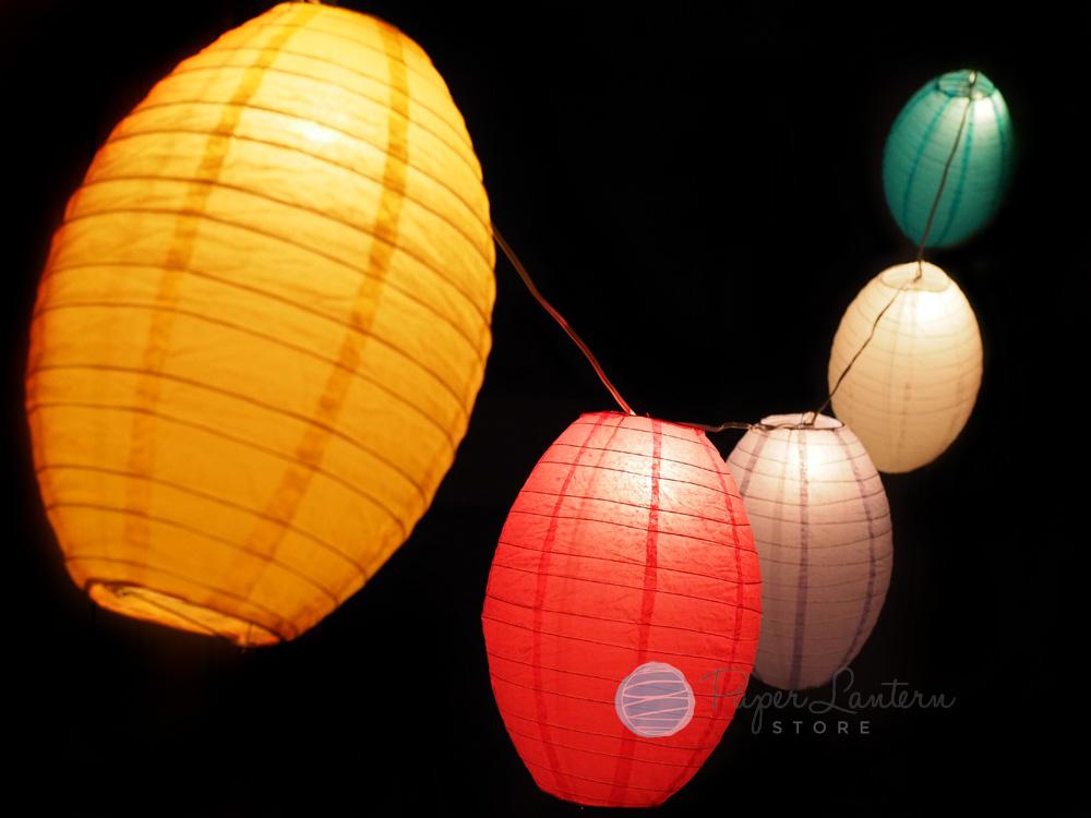 LampLust String Lights Paper Lanterns with Lights, 10 Multicolor Chinese  Lanterns, 3 Inch Diameter, …See more LampLust String Lights Paper Lanterns