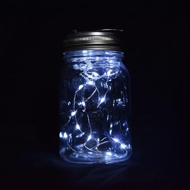 BULK PACK (6) Fantado Wide Mouth Clear Mason Jar Lights w/ Hanging Cool White Fairy LED Kit - AsianImportStore.com - B2B Wholesale Lighting and Decor