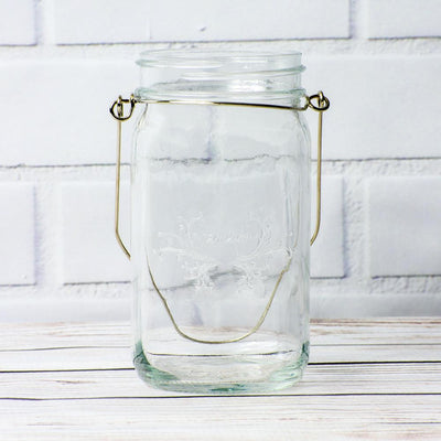  32oz Wide Mouth Mason Jar with Handle, Lids, and