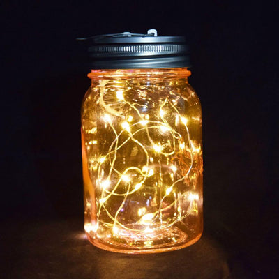 SINGLE Fantado Wide Mouth Light Pink Mason Jar w/ Handle, 32oz - AsianImportStore.com - B2B Wholesale Lighting and Decor