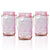 SINGLE Fantado Wide Mouth Light Pink Mason Jar w/ Handle, 32oz - AsianImportStore.com - B2B Wholesale Lighting and Decor