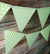 (Discontinued) (100 PACK) Light Lime Mix Pattern Triangle Flag Pennant Banner (11FT)