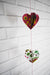 (Discontinued) (20 PACK) Multi-Patterned 3D Heart Hanging Vertical Garland (3.3 Feet)