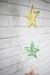 BLOWOUT (20 PACK) Multi-Patterned 3D Star Hanging Vertical Garland (3.3 Feet)