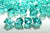 (Discontinued) (46 PACK) Teal Green Gemstones Acrylic Crystal Wedding Table Scatter Confetti Vase Filler (3/4 lb Bag)