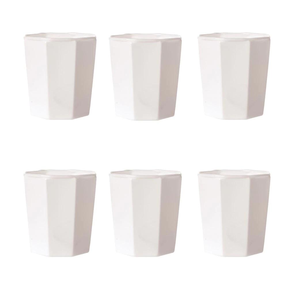 6 Pack | Vintage Milk Glass Candle Holder (2.75-Inch, Patricia Design, White) - For Use with Tea Lights - Home Decor, Parties, and Wedding Decorations - AsianImportStore.com - B2B Wholesale Lighting and Decor